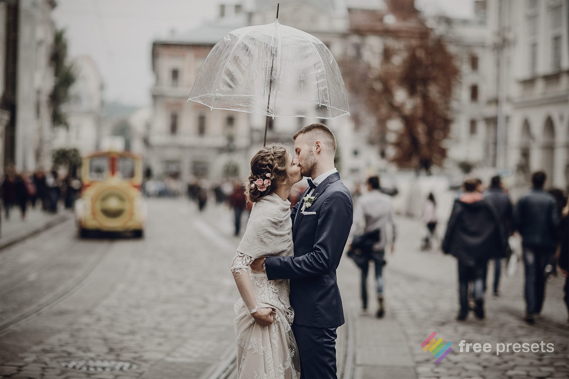 Image with Wedding Brown Lightroom Preset applied.