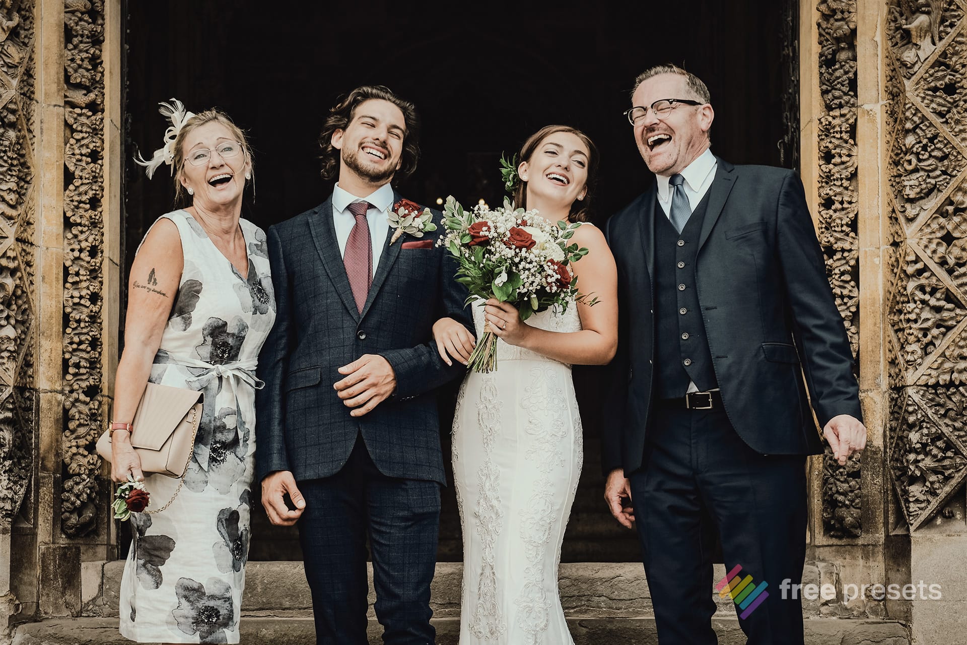 Image with Wedding Brown Lightroom Preset applied.