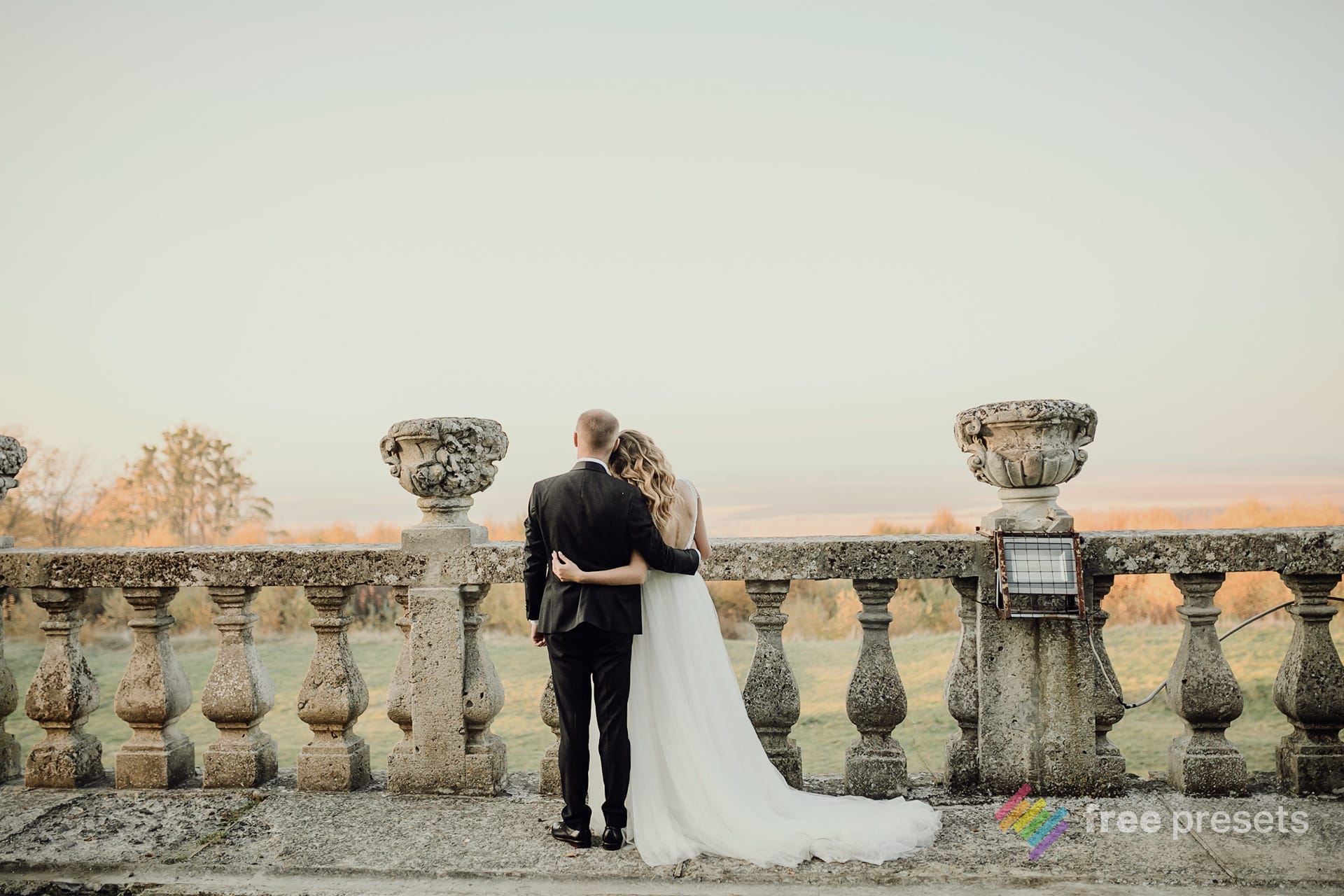 Image with Wedding Brown Lightroom Preset applied.