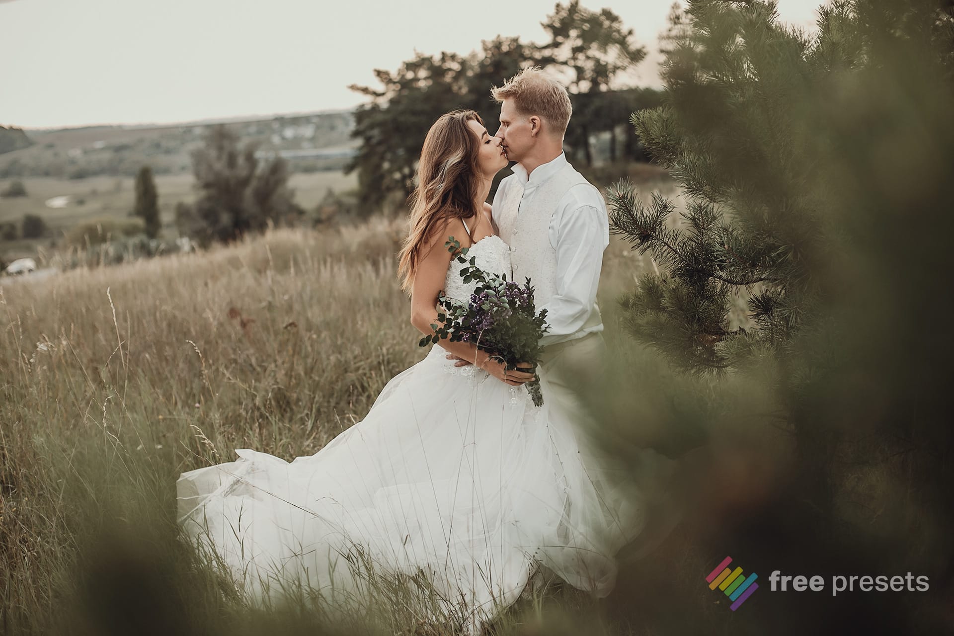 Image with Wedding Brown Lightroom Preset applied.