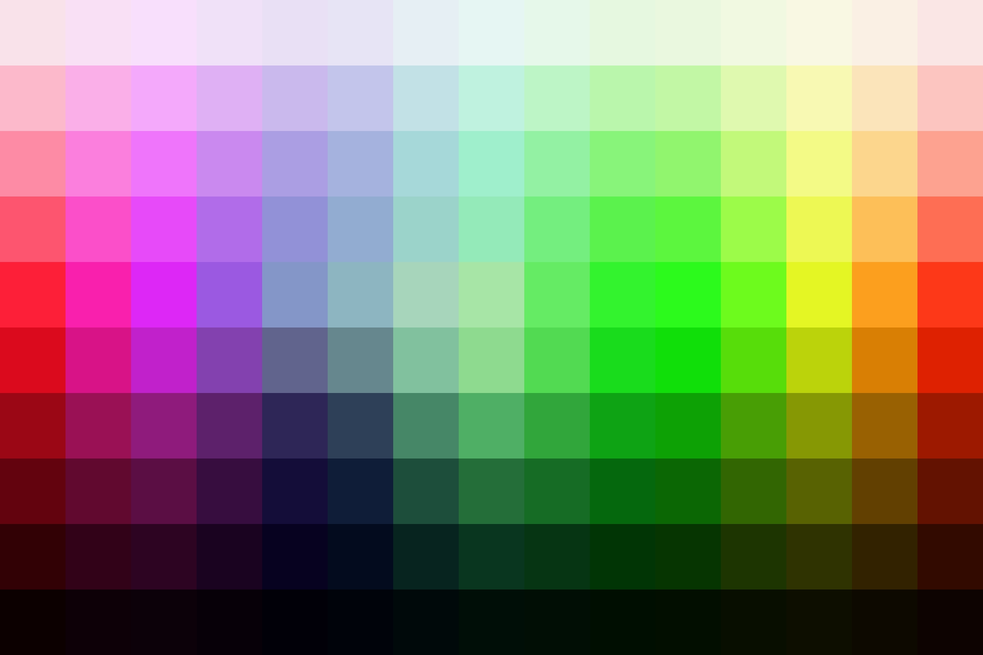 Color palette showing the adjusted hues from this Gold Lightroom Preset.