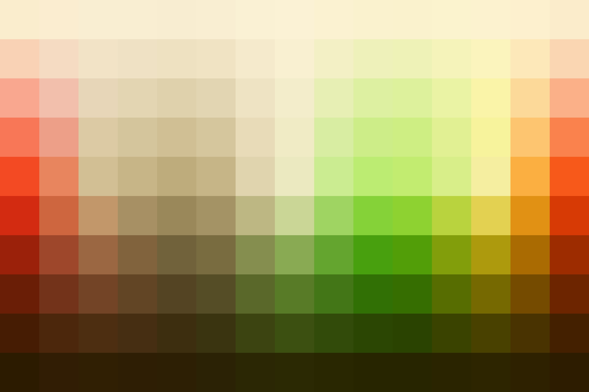 Color palette showing the adjusted hues from this Juneteenth Lightroom Preset.