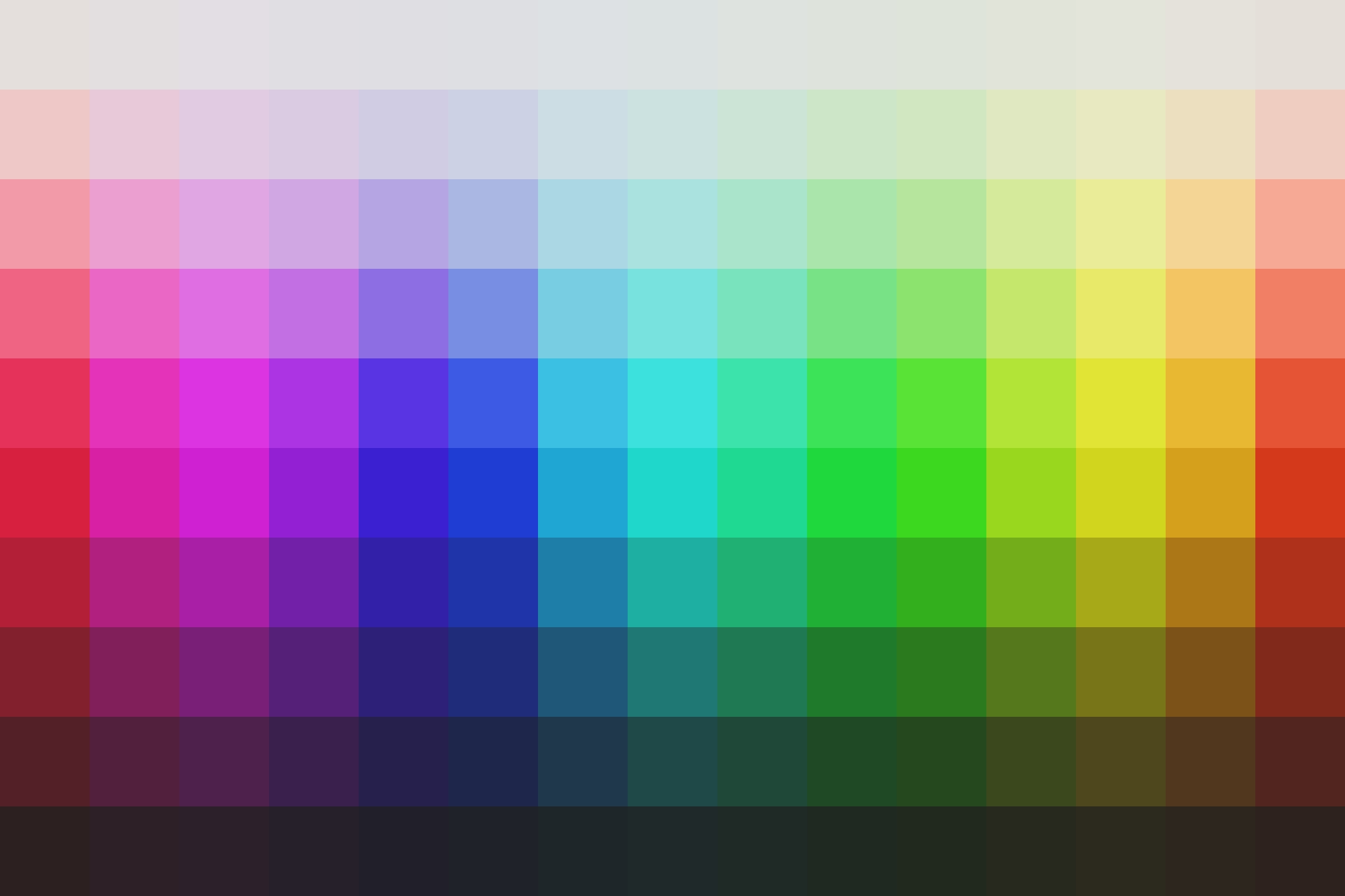 Color palette showing the adjusted hues from this Valencia Lightroom Preset.
