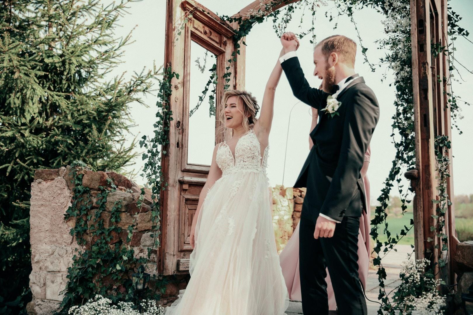 Image with Vintage Wedding Lightroom Preset applied.