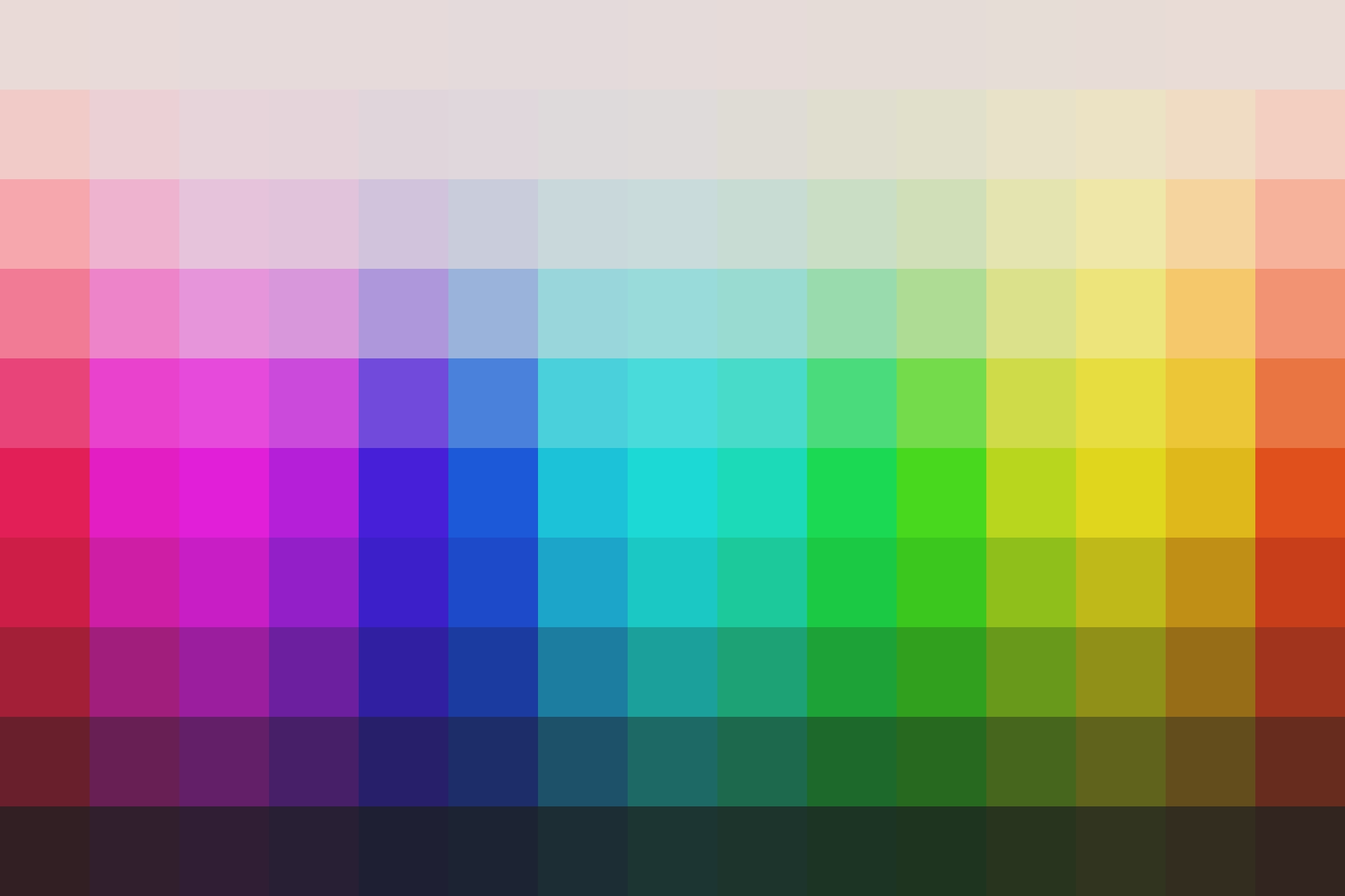 Color palette showing the adjusted hues from this Willow Lightroom Preset.